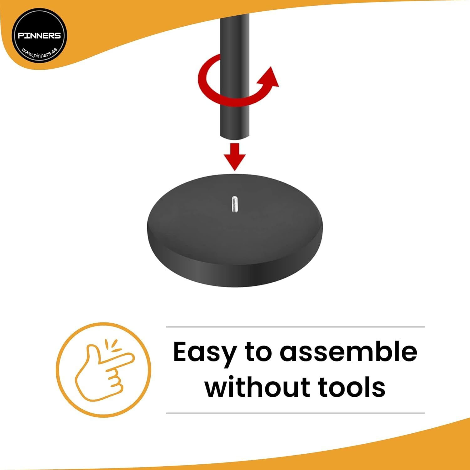 Poste Separador Cinta Extensible 3 metros (2uds) Azul - Imagen 2